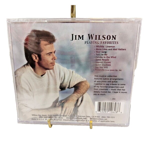 Jim Wilson Playing Favorites CD 2000 Sealed - Picture 2 of 2